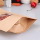 5 pcs Wholesale Food Grade Stand up Ziplock Kraft Pouch Custom Paper Bag Manufacturers